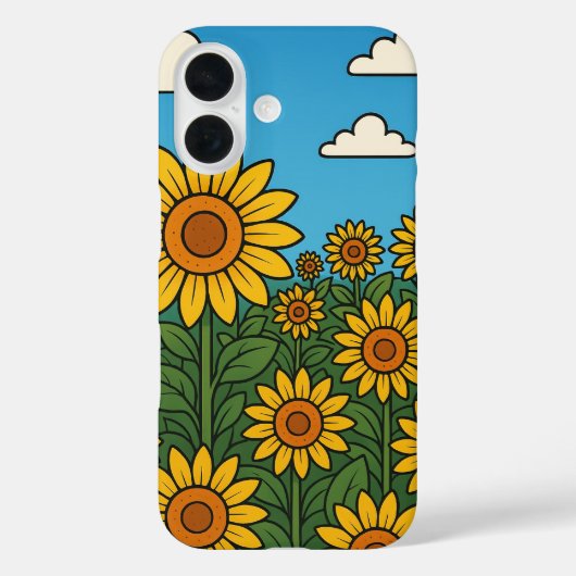 Champ de tournesol lumineux iPhone / coque ipad (Verso)