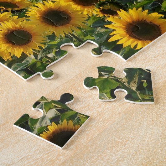 Champ de tournesol Puzzle (Côté)