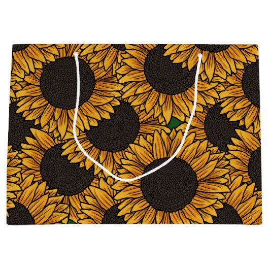 Champ de Tournesols Grand Sac (Devant)