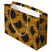 Champ de Tournesols Grand Sac (Dos Angle)