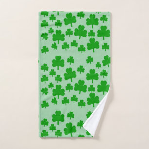 Champ d'ensemble de serviette de Bath de shamrocks