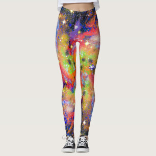 Champ d'étoile brillant partout sur les Leggings d