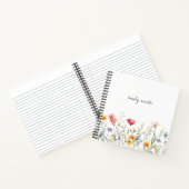Champ Fleur sauvage aquarelle Carnet personnalisé (Intérieur)