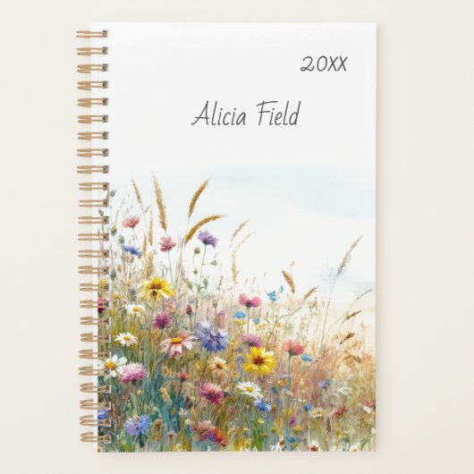 Champ fleur sauvage précis | votre nom | non daté (Devant)