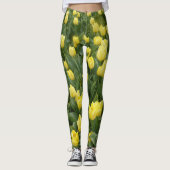 Champ jaune Legging de tulipes (Devant)