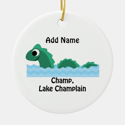 Champ, Lake ChamPlain Keramisch Ornament (Voorkant)