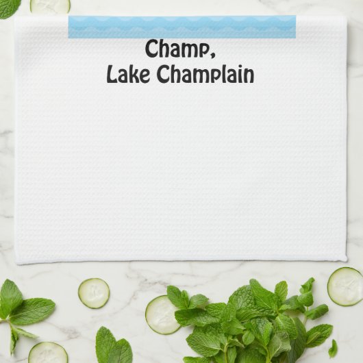 Champ, Lake ChamPlain Theedoek (Gevouwen)