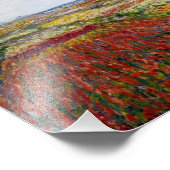 Champ Monet de tulipes avec impression de moulin à (Coin)