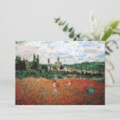 Champ Monet des Invitations de Red Poppies (Debout devant)