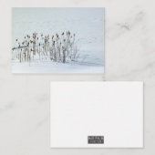 Champ neigeux - Cartes de notes (Devant / Derrière)