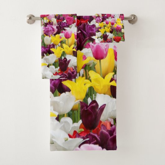 champ plein de tulipes (En situation)