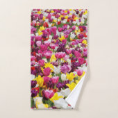 champ plein de tulipes (Serviette à main)
