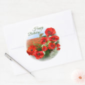 CHAMP POPPY Joyeux Sticker Rond Anniversaire Class (Enveloppe)