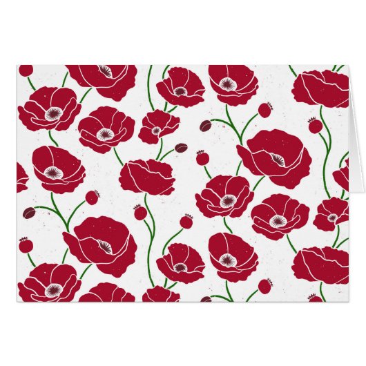 Champ rouge de pavots (Devant horizontal)
