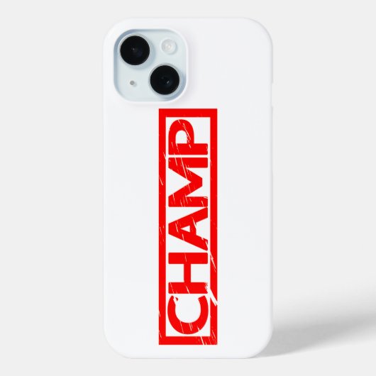Champ Stamp Case-Mate iPhone Case (Achterkant)