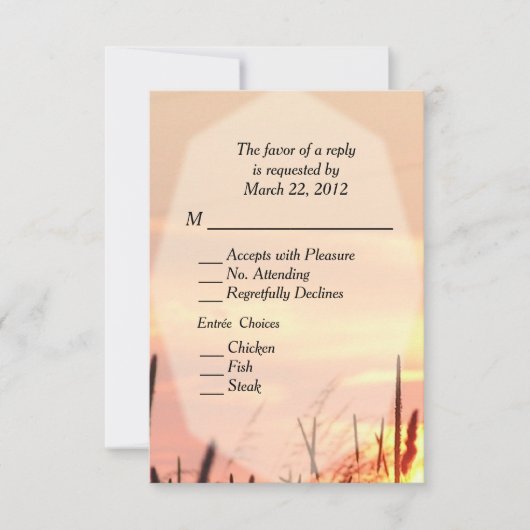 Champ Sunset RSVP w Menu Choix (Devant)