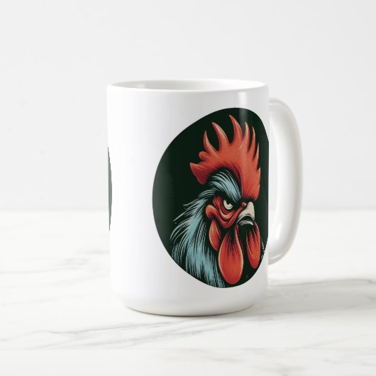 "Champ the Grumpy Rooster" Mug (Devant droit)