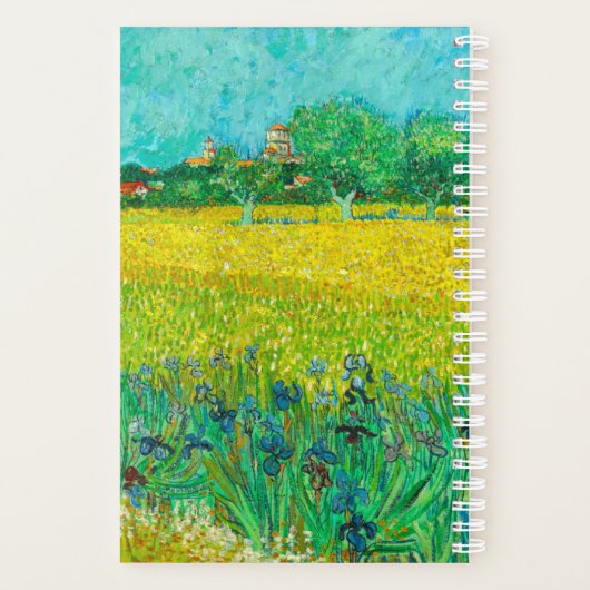 Champ Van Gogh avec Irises près d'Arles (Dos)