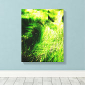 Champ vert - Toile enveloppée (Insitu (Plancher de Bois))