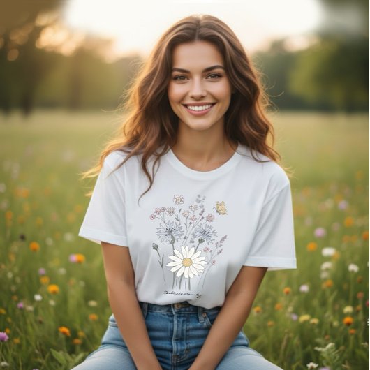 Champ vibrant de fleurs sauvages