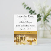 Champaagne Enregistrer la date Invitation (Debout devant)