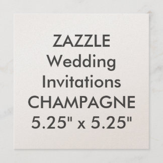 CHAMPAGNE 110 lb 5,25-inch Square Wedding Invitati Kaart