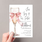 Champagne 50th Birthday Party Invitation (In situ (ordinateur de poche))