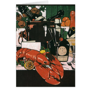 Champagne au homard vintage ; Fête élégante