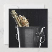 Champagne avec Bow Invitation (Devant)