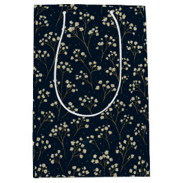 Champagne Baby's Breath Scatter Gift Bag Medium Cadeauzakje