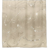 Champagne Background Beige Glitter Douchegordijn (Voorkant)
