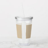 Champagne Beige Acryl Drinkbeker (Links)