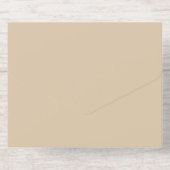 Champagne Beige All In One Uitnodiging (Achterzijde)