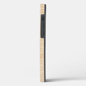 Champagne Beige Faux Crocodile Leather Case-Mate iPhone Case (Achterkant / Links)