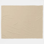 Champagne Beige Fleece Deken (Voorkant (Horizontaal))