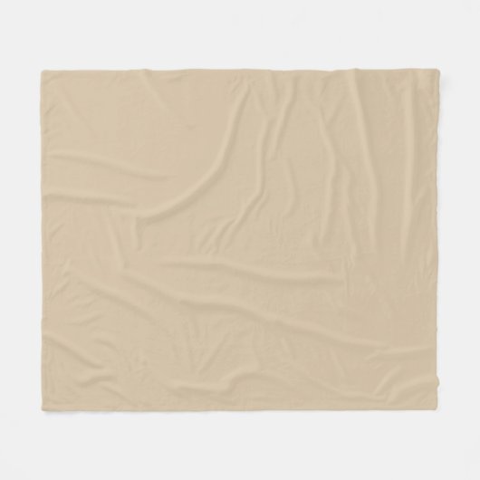 Champagne Beige Fleece Deken (Voorkant (Horizontaal))