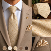 Champagne beige ruitplaid das