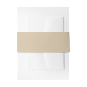 Champagne Beige Uitnodigingen Wikkel