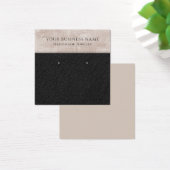 Champagne Black Faux Leather Eroing Cartes d'affic (Bureau)