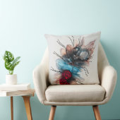 Champagne Bleue et Huîtres Coussin Jeté (Chaise)