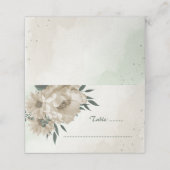 champagne bloemen groen - botanische bruiloft (Buitenkant ongevouwen)