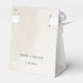 champagne bloemen groen voor bruiloft bedankdoosjes (Achterkant)