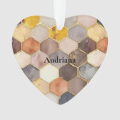 Champagne Blush au peigne de miel de Glam Abstrait (devant)