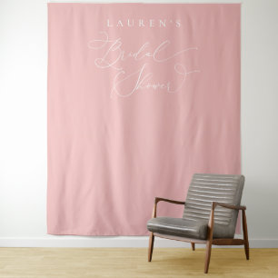Champagne Blush Bruiloft Feest Fotobackdrop Wandkleed