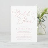 Champagne Blush Modern Bridal Shower Kaart (Staand voorkant)