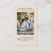 Champagne Blush PHOTO Faire-part de mariage QR Cod (Devant)