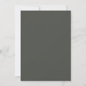 Champagne Botanische Foliage Wedding Kaart (Achterkant)