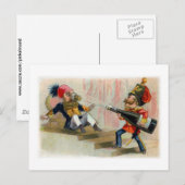 Champagne Bottle Cork Goes Astray Briefkaart (Voorkant / Achterkant)