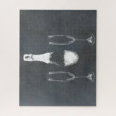 Champagne Bottle Legpuzzel (Verticaal)