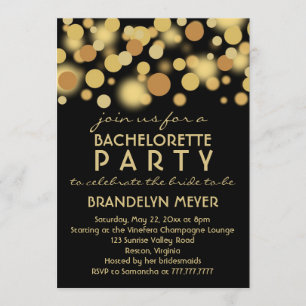 Champagne bouillonne des invitations de partie de